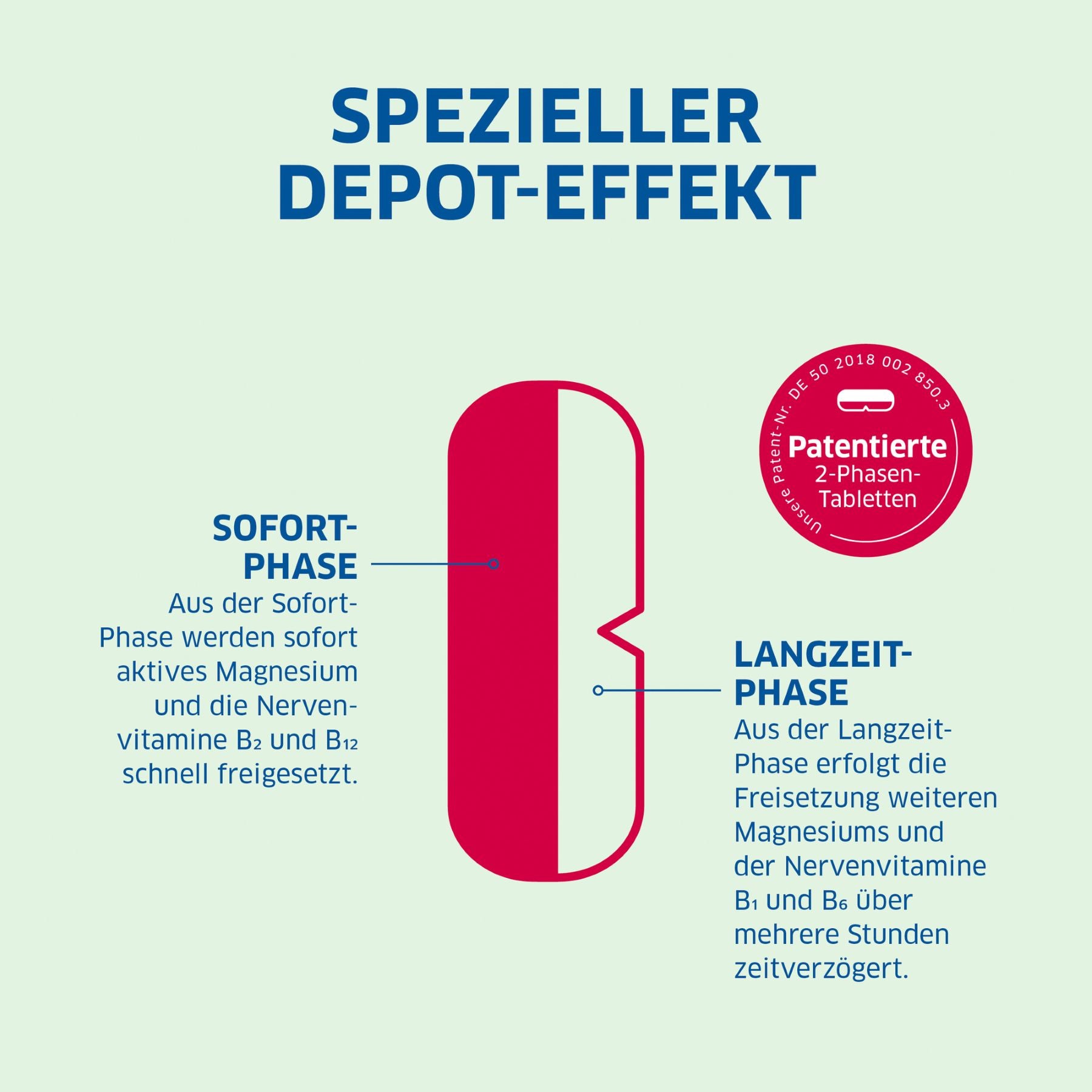 Der spezielle Depot-Effekt von Magnesium-Diasporal Pro Depot Muskeln und Nerven