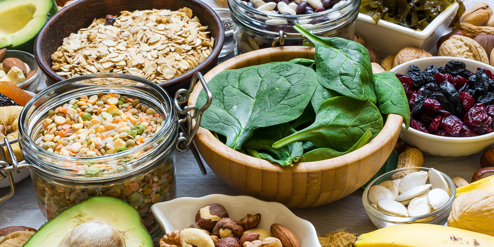 Lebensmittel, die Magnesium enthalten wie Blattspinat