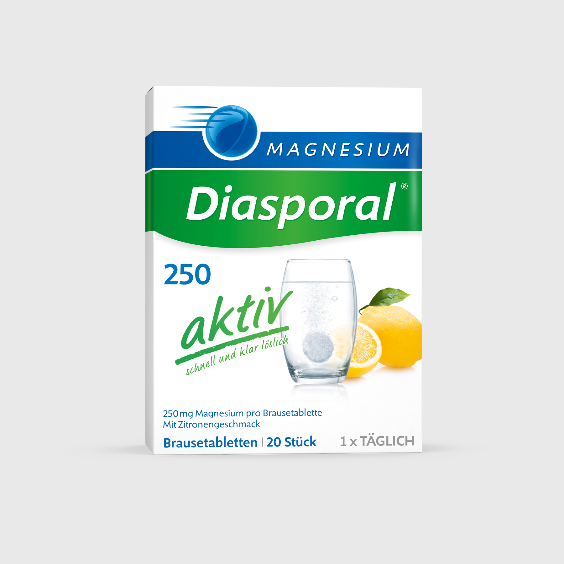 Magnesium-Diasporal 250 aktiv Brausetabletten